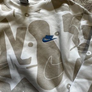 Nike Fleece Picasso Print Crewneck